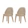 Conjunto Suíça Com 2 Cadeiras Madeira Moderna Mobília Milano Imbuia Natural