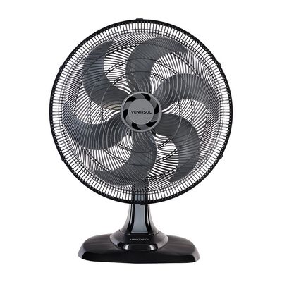 Ventilador de Mesa Oscilante Turbo 6 Ventisol 50cm 3 Velocidades 135W Preto / 220V