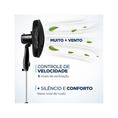 Ventilador De Coluna Mondial Vsp-40c-b 40cm 6 Pas - 110v