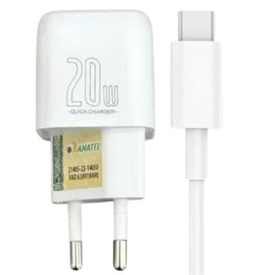 Carregador Turbo 20w Usb Type C 2 Em 1