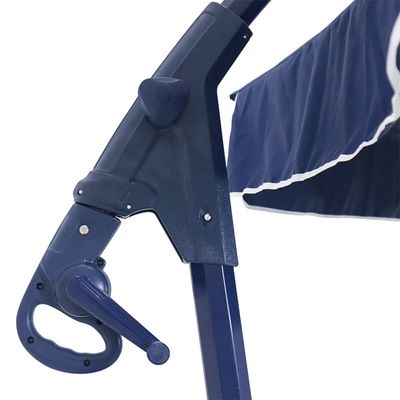 Ombrellone Suspenso Giratório 360° Búzios 3 metros Azul + Base em ABS 50 Litros Preta Bel 3,00m