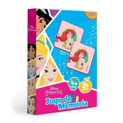 Jogo de Memória Disney Princesas 24 pares 8010 - Toyster