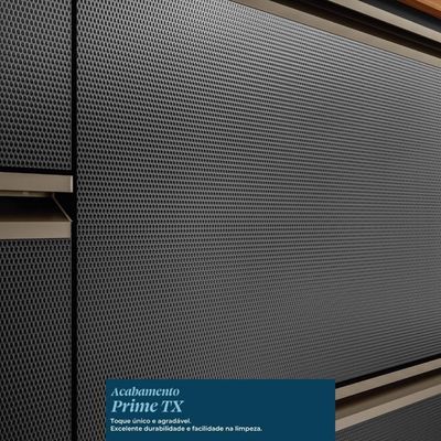 Armário Aéreo Proença 80cm 1 Porta Basculante Nogueira Touch-carbono Prime Tx