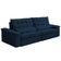 Sofá Retrátil Reclinável Para Sala 4 Lugares 290cm Maresi F04 Veludo Azul - Lyam Decor