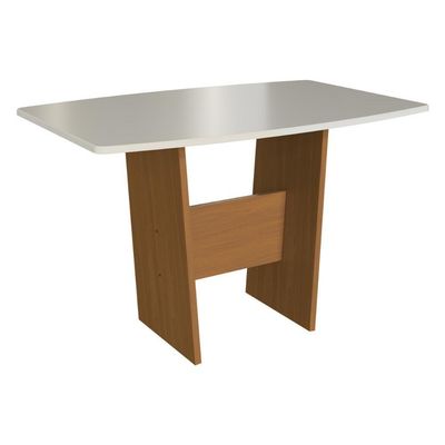 Mesa De Jantar 137cm 6 Lugares Multimóveis CR50214 Freijó-off White Freijó-off White