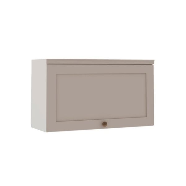 Armário De Cozinha Genialflex Iluminata 1 Pt 80 Cm Bco Fendi