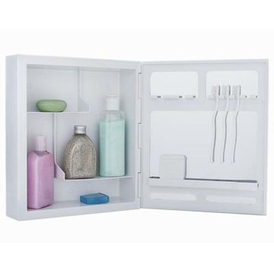 Armário Plástico 45,5x36,5x10,5cm Cinza Claro - A44 - Astra
