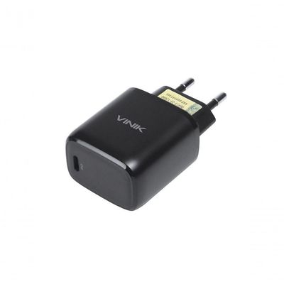 Carregador De Parede 20w Com 1 Saida Tipo C 12v - Preto