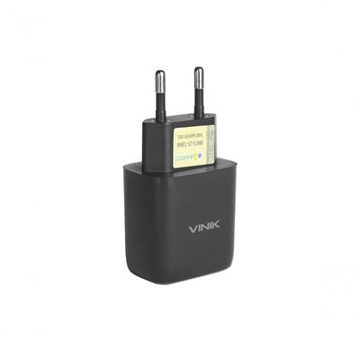 Carregador De Parede 20w Com 1 Saida Tipo C 12v - Preto