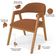 Kit 06 Cadeiras de Jantar e Estar Living Estofada Nadja L02 Bouclê Terracota - Lyam Decor