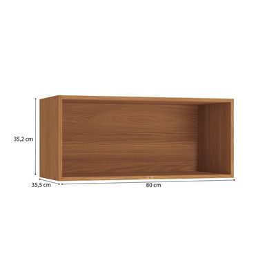 Armário Aéreo Kappesberg Pixel 1 Porta Basculante Canela/verde Frevo 80cm