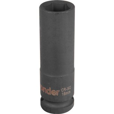 Soquete Sext Impacto Longo Enc 1-2 16mm Aço Cromo Vonder