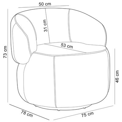 Kit 2 Poltronas Decorativas Giratória Orgânica Sala Living Nevile L06 Couro Verde Musgo - Lyam Decor