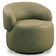Kit 2 Poltronas Decorativas Giratória Orgânica Sala Living Nevile L06 Couro Verde Musgo - Lyam Decor