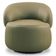 Kit 2 Poltronas Decorativas Giratória Orgânica Sala Living Nevile L06 Couro Verde Musgo - Lyam Decor