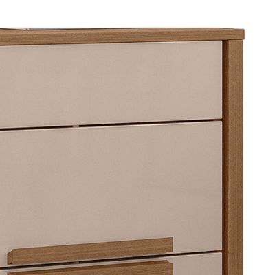 Mesa De Cabeceira Dhara 2 Gavetas 51 Cm Carvalho Fendi Moval Carvalho Fendi