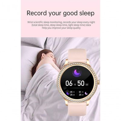 Relógio Smartwatch Feminino Foxbox 1841 à Prova D'água Roxo Chamada Bluetooth