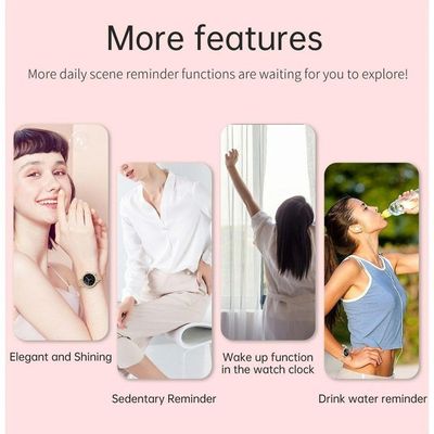 Relógio Smartwatch Feminino Foxbox 1841 à Prova D'água Roxo Chamada Bluetooth
