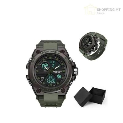 Relógio Sanda Militar Sport Prova D'água