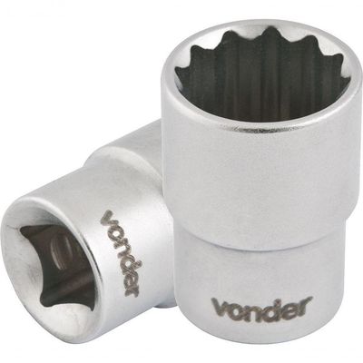 Soquete Estriado Enc 1-2" 15mm Curto Vanád. Vonder