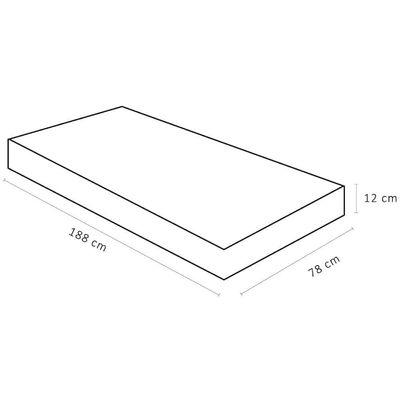 Colchão De Espuma Solteiro Light D23 78x188x12cm - 1041526476 - Ortobom Colchao Light D23 Solteiro 78x188x12