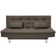 Sofá-Cama 1,90 Metros Linoforte Melissa, Suede Veludo, Espuma D-33 Marrom