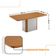 Conjunto Mesa De Jantar Isadora Tampo Mdf 6 Cadeiras Isadora Moderna Veludo Creme Naturale