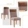 Conjunto Com 2 Cadeiras Mdf Andes Para Sala D/jantar Moderna Linho Capuccino / Tork / Naturale
