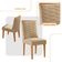 Conjunto Com 2 Cadeiras Mdf Eloise P/ Sala De Jantar Moderna Turim 07/naturale
