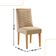 Conjunto Com 2 Cadeiras Mdf Eloise P/ Sala De Jantar Moderna Turim 07/naturale