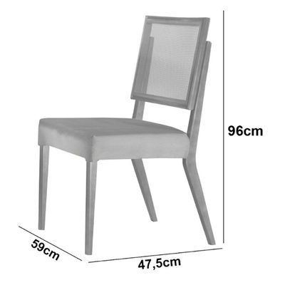 Conjunto Com 2 Cadeiras Aila Moderna Mobília Turim 07/cinam.imbuia
