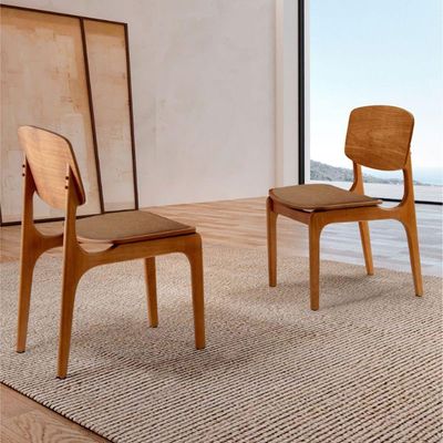 Conjunto Com 2 Cadeiras Malta Gold Moderna Mobília Star Caramelo Imbuia