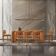 Mesa De Jantar Nala 220cm Madeira Tampo Laminado 8 Cadeira Nala Star Caramelo Imbuia Natural