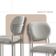 Conjunto Com 2 Cadeiras Metal Marchezine Moderna Mobilia Luna Prata