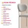 Conjunto Com 2 Cadeiras Metal Marchezine Moderna Mobilia Luna Prata