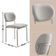 Conjunto Com 2 Cadeiras Metal Marchezine Moderna Mobilia Luna Prata