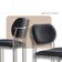 Conjunto Com 2 Cadeiras Metal Marchezine Moderna Mobilia Linho Preto Prata