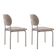 Conjunto Com 2 Cadeiras Metal Marchezine Moderna Mobilia Brisa Prata