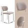 Conjunto Com 2 Cadeiras Metal Marchezine Moderna Mobilia Brisa Prata