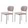 Conjunto Com 2 Cadeiras Metal Marchezine Moderna Mobilia Brisa Prata