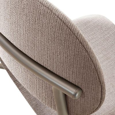 Conjunto Com 2 Cadeiras Metal Marchezine Moderna Mobilia Brisa Prata