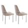 Conjunto Com 2 Cadeiras Metal Vicenza Moderna Mobilia Brisa Prata