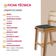 Conjunto Com 2 Banquetas Eva Premium Jade Imbuia Natural
