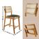 Conjunto Com 2 Banquetas Eva Premium Jade Imbuia Natural