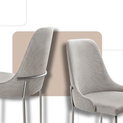 Conjunto Com 2 Cadeiras Metal Vicenza Moderna Mobilia Luna Prata