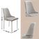 Conjunto Com 2 Cadeiras Metal Vicenza Moderna Mobilia Luna Prata