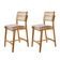 Conjunto Com 2 Banquetas Eva Premium Brisa Imbuia Natural