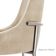 Conjunto Com 2 Cadeiras Metal Vicenza Moderna Mobilia Linho Off White Prata