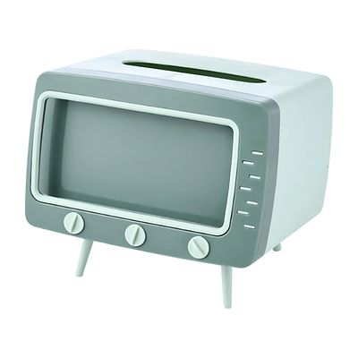 Suporte Decorativo TV Retro porta Lenços Verde XC-SP-62