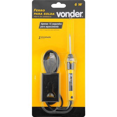 Ferro P/Solda 6W Usb Fsv006 Vonder